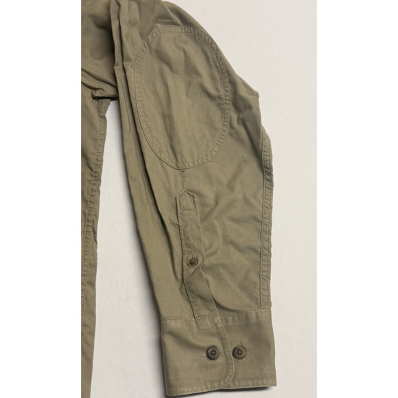 Cabela's Outdoor Gear Button Up Shirt Men's LT Long Sleeve Tan Pheasant Outdoor - Picture 4 of 10